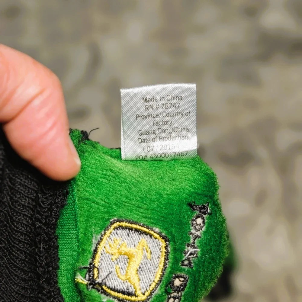 LP42386 John Deere Licensed Light-Duty Cotton Grip Gloves - Youth/Toddler